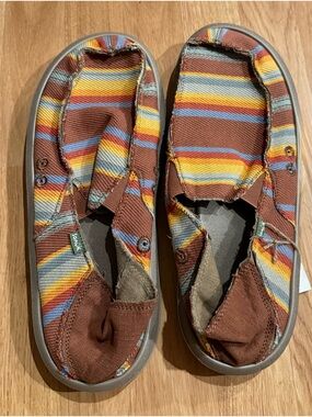 NEW Sanuk Men's Donny Blanket Loafers - Color Kona Sunrise - Size 12